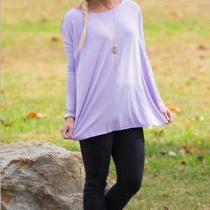 Lilac Piko Shirt 👚